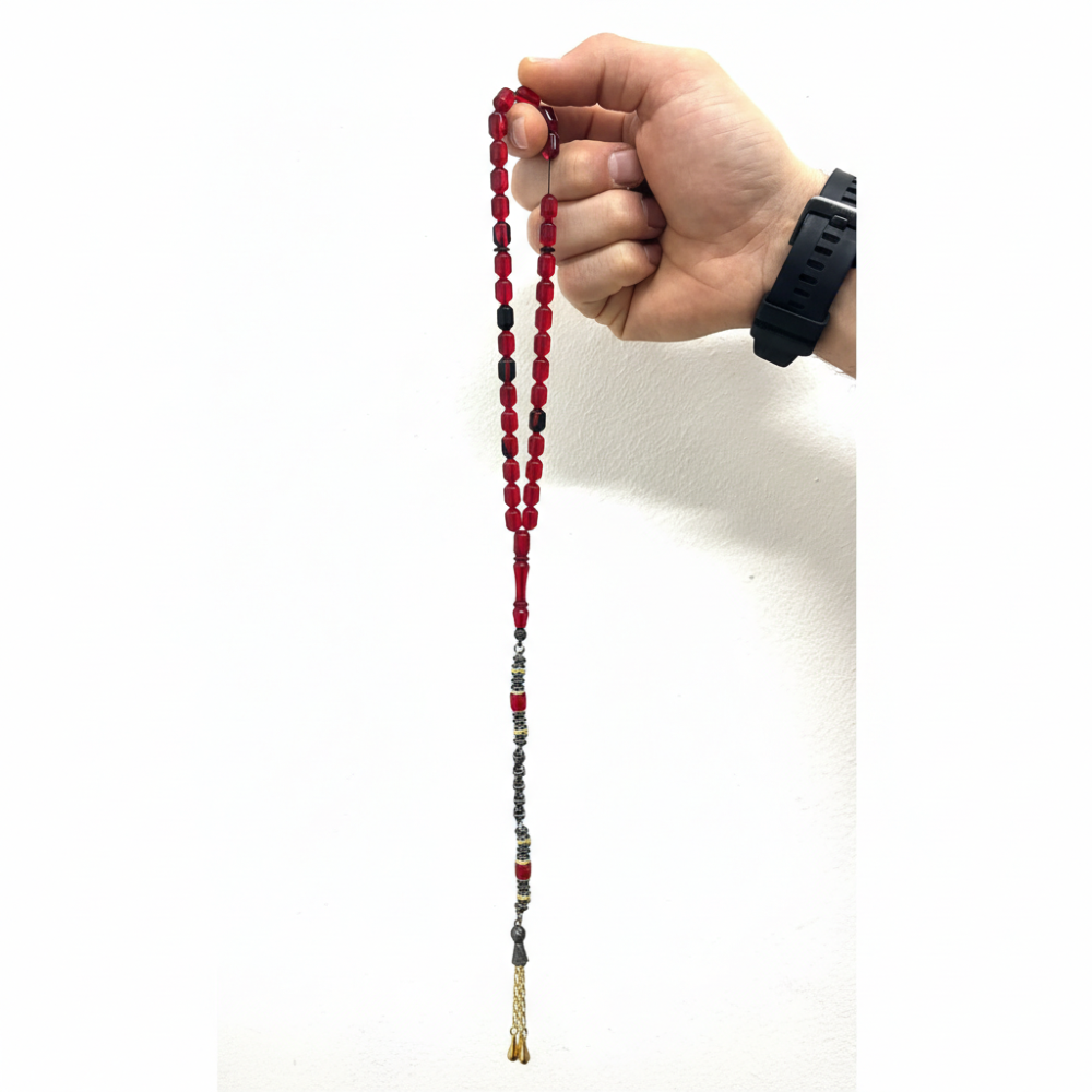 Siyah Hareli Ateş Kırmızısı Kesme Model