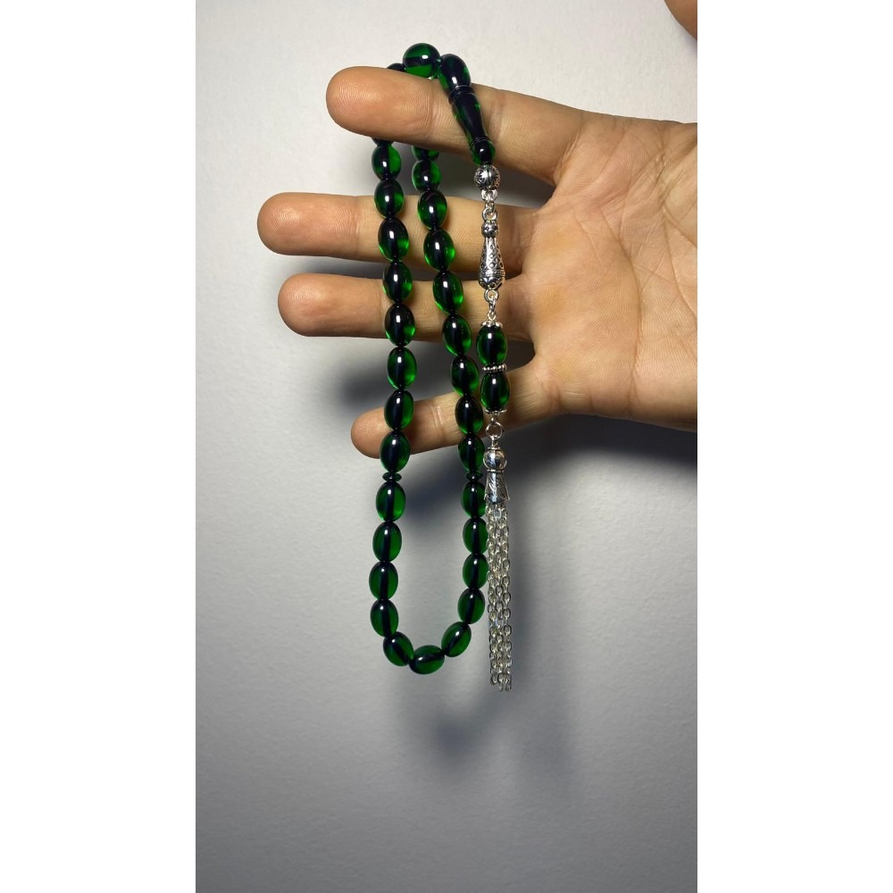 Zümrüt Yeşili Şeffaf Arpa Kesim