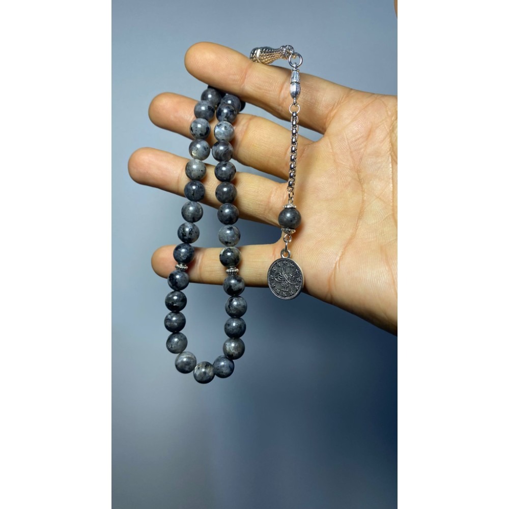 Labradorit Doğal Taş Tesbih